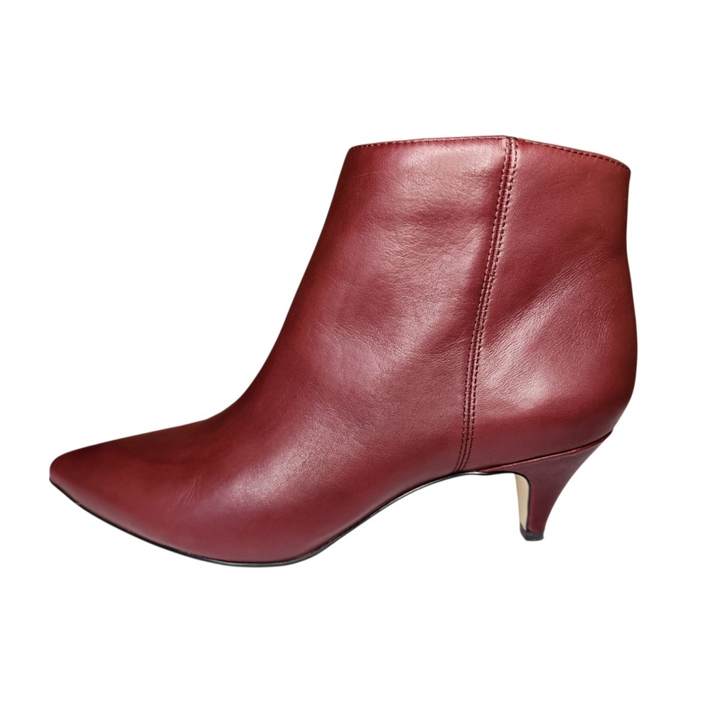 Sam Edelman Women's Kinzey Leather Ankle Boots F3470L Size 8M Beet Red - Picture 3 of 9